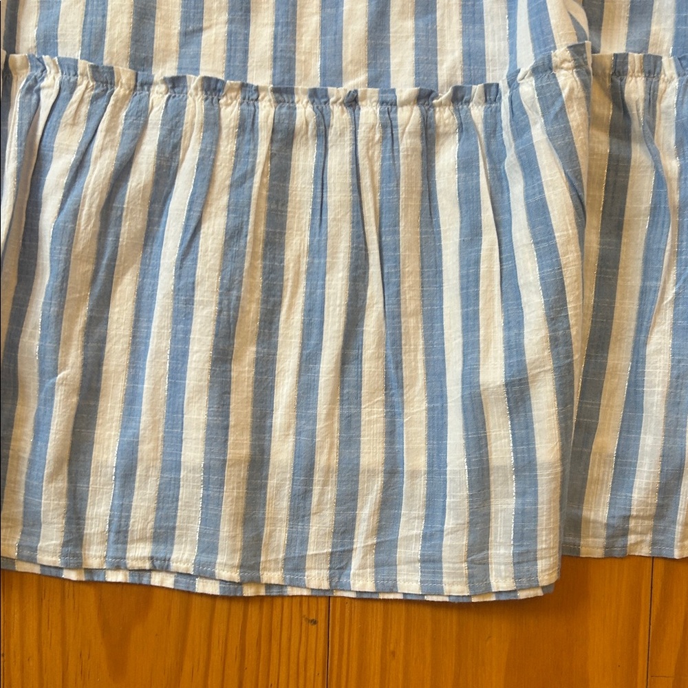 NWT Vineyard Vines Blue and White Striped Midi Dress - Picture 5 of 7